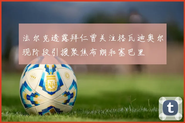 法尔克透露拜仁曾关注格瓦迪奥尔现阶段引援聚焦布朗和塞巴里