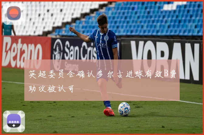 英超委员会确认多尔古进球有效B费助攻被认可